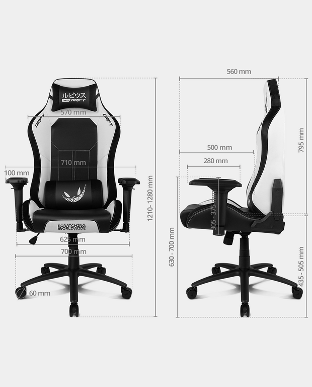 Silla gaming Drift Rubius White