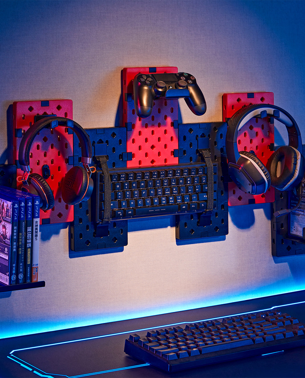 Modular wall gaming organizer Wallhack – Drift Gaming Store